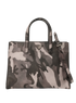 Triple Pocket Tote, &pound;495, Handbags, Black/Grey, Leather, Front view